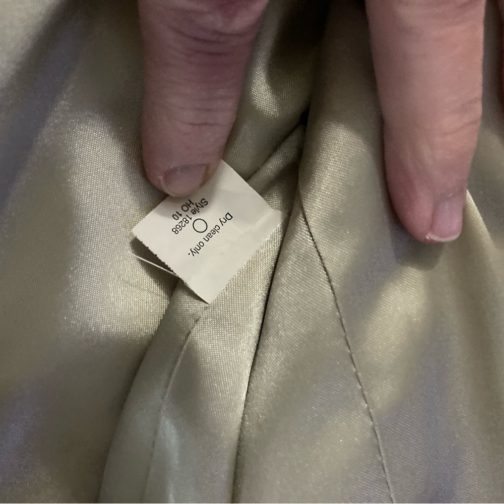 J Crew Tan Wool Trench Coat Small #18268 - Picture 2 of 5